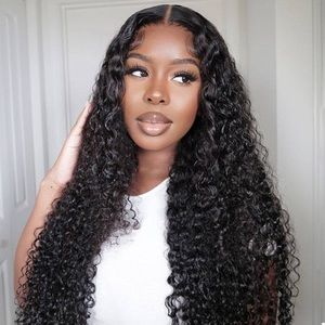 Black Deep Wave Curly Wig